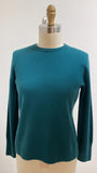 New Investments Green Cashmere/Wool Sweater, S Petite