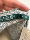 Lauren Ralph Lauren Gray Sweater, L