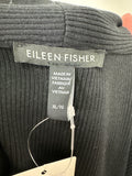 Eileen Fisher Black Rib Knit Sweater, XL