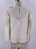 Express White/Ivory 2pc Top, M
