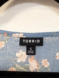 Torrid Blue Top, 5X