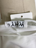 Why Dress White American Flag Top, L