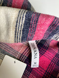 Zenana Pink Plaid Jacket, M