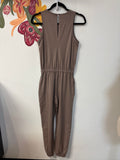 Evereve Brown 27" Inseam Jumpsuit, XS