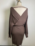 New Love Tree Brown Fitted Dress, 1X
