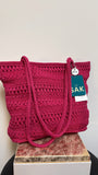 New The Sak Raspberry Shoulder Bag, 11"x13"