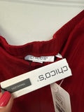 New Chico's Red Travelers No Tummy 32" Inseam Pants, XL