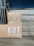 New Kut from the Kloth Evereve Kelsey Fab Ab Ankle Flare 27" Inseam Jeans, 10