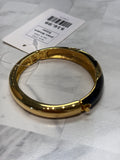 Joan Rivers Black Enamel Hinged Cuff Bracelet
