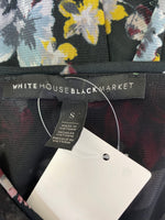 White House Black Market Black Print Top, S