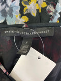 White House Black Market Black Print Top, S