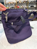 New Travelon Purple Anti-Theft Classic Slim Double Zip Crossbody, 10"x9"