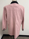 New Pink Jacket with Black Trim, XXL
