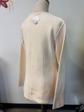 New Maeve White/Cream Anthropologie Jacket, L