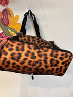 Chico's Animal Print Foldable Tote Bag, 16"x12"