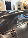 Gucci Black Dialux Queen Tote, 15"x6"x10"