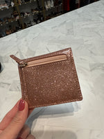 Kate Spade Pink Glimmer Wallet, 3"x3.5"
