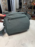 Kipling Green Crossbody Bag, 9"x8"