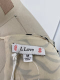New L Love Print Dress, M