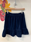 J. Crew Blue Velvet Skirt, XS