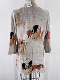 Soft Surroundings Horse Print Top, S