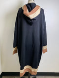 New Chou Y Atou Brown/Black Cardigan, XL