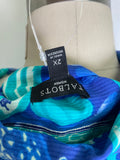 Talbots Blue Fish Print Top, 2X