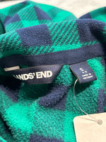 Lands End Navy/Blue Fleece Pullover, S