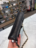 Aspinal of London Black Lottie Pillow Leather Shoulder Bag, 8.75"x5" (retail $1045)