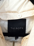 Talbots Cream Puffer Vest, L