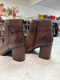 Korks Brown Leather Boots, 6.5