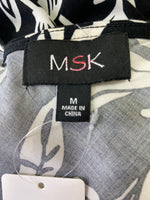 MSK Black/White Dress, M