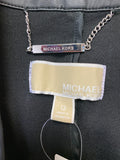 Michael Kors Black Faux Leather Jacket, 12