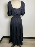 The Drop Black Cutout Dress, M