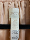 Chico's Pink Silky Jacket, S Petite