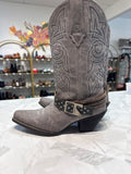 Durango Gray Graphite Leather 12" Boots, 7