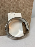 Talbots Silver Snake Print Hinge Bracelet