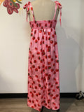 Francesca's Strawberry Print Dress, M