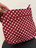 New Vera Bradley IU Indiana Hoosiers Triple Zip Hipster Crossbody, 12"x12"