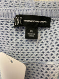 INC Blue Hooded Sweater, XL