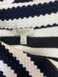 Talbots Navy/White Pullover, XL