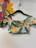Farm Rio Banana Leaf Cropped Top, XS/S