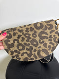 Cahres & Heka Animal Print Crossbody Belt Bag, 8"x5.5"