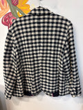 Talbots Blue Houndstooth Blazer Jacket, 20W