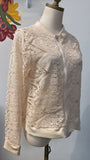 Liv Los Angeles Cream Sheer Jacket, M