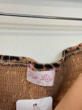 Pink Lily Animal Print Strapless Dress, XL