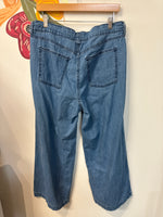 Old Navy Drapey Drawcord Wide Leg Jeans, 12