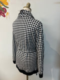 Draper James Black Gingham Tie Front Jacket, XXL