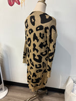 Animal Print Cardigan, XL