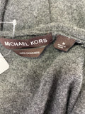 Michael Kors Gray 100% Cashmere Hooded Cardigan, M